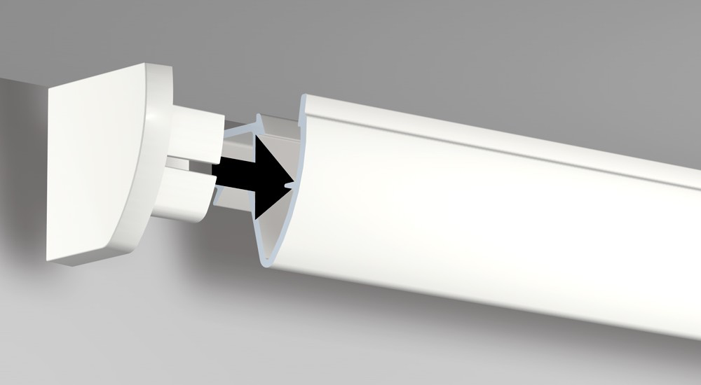 Een rail zonder eindkapje is als een kies zonder vulling